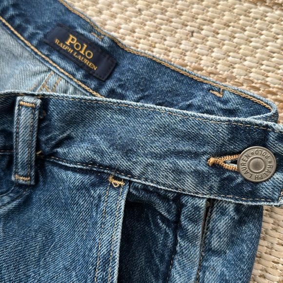 NEW Polo Ralph Lauren Luxury Denim Paneled A-Line Skirt SIZE 0 - Picture 7 of 9